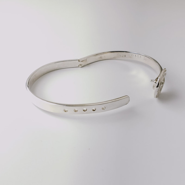 sterling silver hinged bangle
